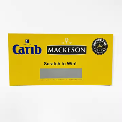 comprare Cartoline da graffio stampate su misura Cartoline da graffio personalizzate per lotterie Cartoline da graffio lucide Vernice lucido online manufacture