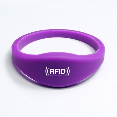 TK4100 EM4200 T5577 Braccialetto RFID Silicio Impermeabile Per Gestione Eventi