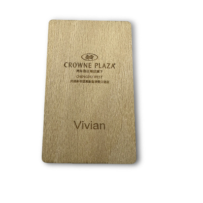 Carte da visita NFC in legno compostabile resistente all'acqua Alta durata