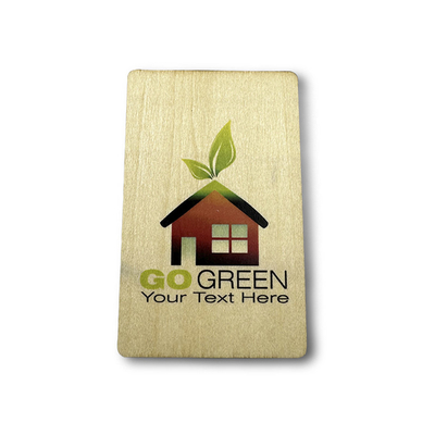 Eco-Friendly Bambù in legno RFID Hotel Key Card 85.5mm X 54mm Dimensione