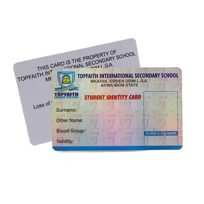 Personalizzazione Carta d'identità in PVC Carta d'identità in plastica