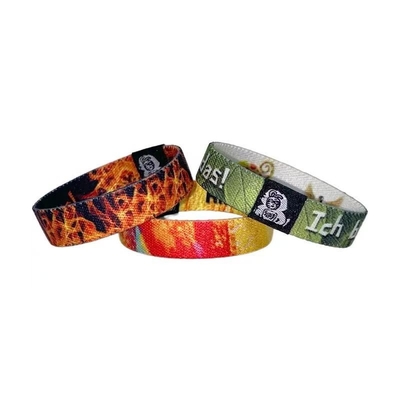 Poliestere Elastico Pulsera RFID Riutilizzabile Pulsera di Stoffa Personalizzata Pulsera Sportiva NFC
