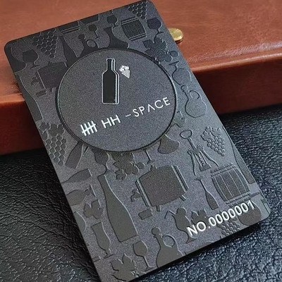 Stampa in rilievo Matte PVC Magnetic Strip Contact IC Carte RFID Carte da visita in rilievo